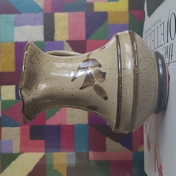 STUDIO POTTERY WHEAT PITCHER VASE SIGNED - Picture 2 of 7